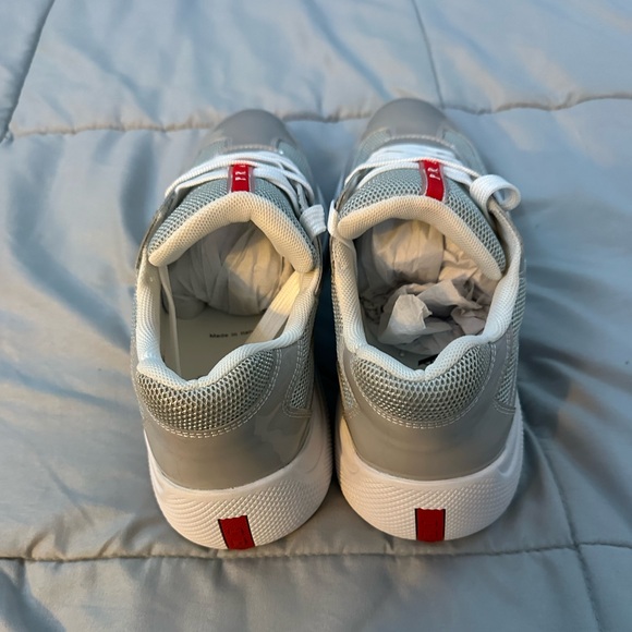 Patent leather and technical fabric Prada America's Cup sneakers - Picture 15 of 16